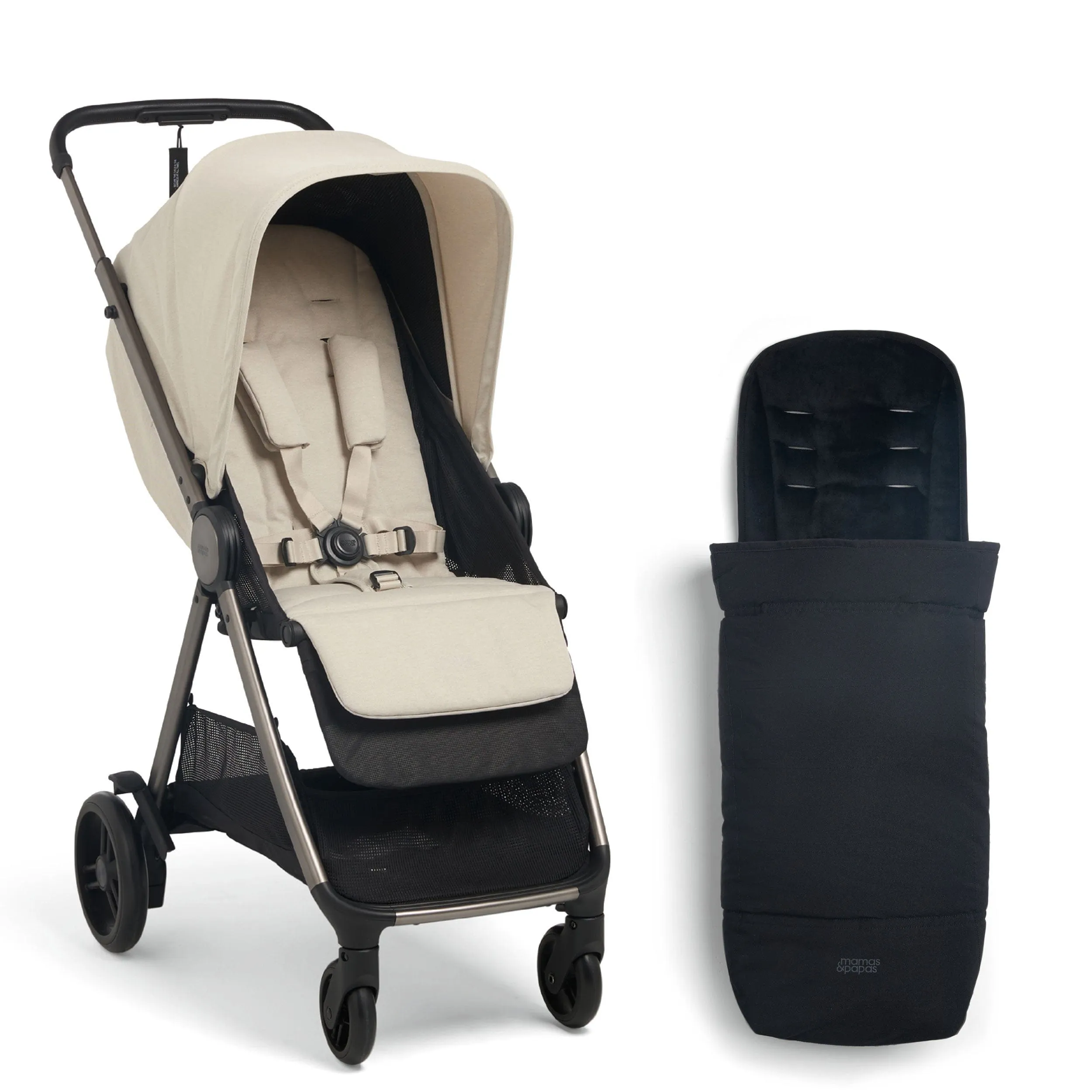 Mamas & Papas Libro Stroller & Footmuff Bundle in Morell