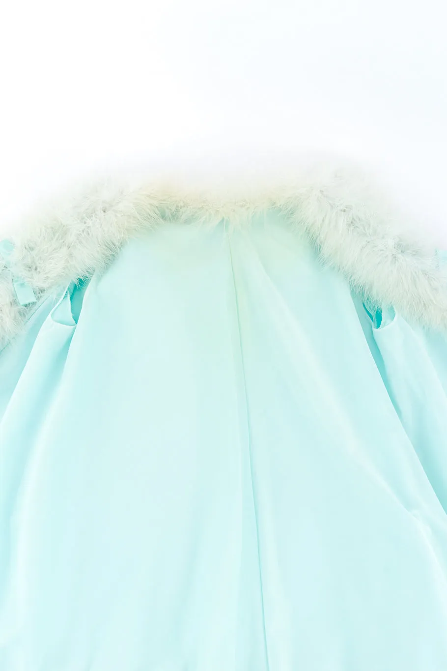 Marabou Trim Babydoll Peignoir Set