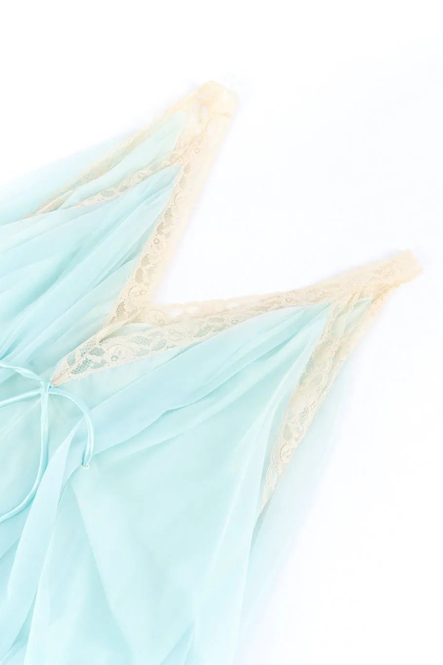 Marabou Trim Babydoll Peignoir Set