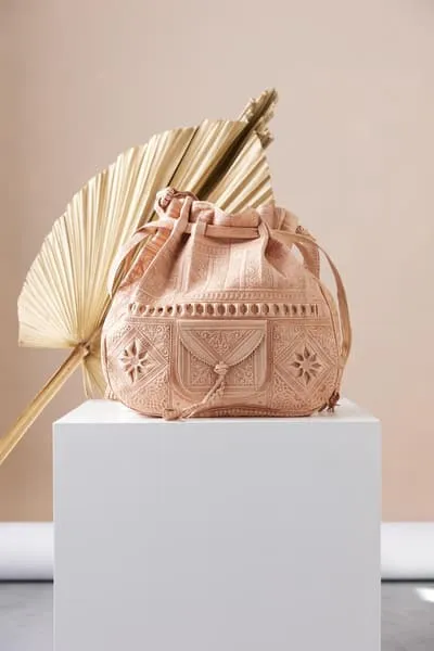 Marrakesh Bucket Bag - Blush - Palace