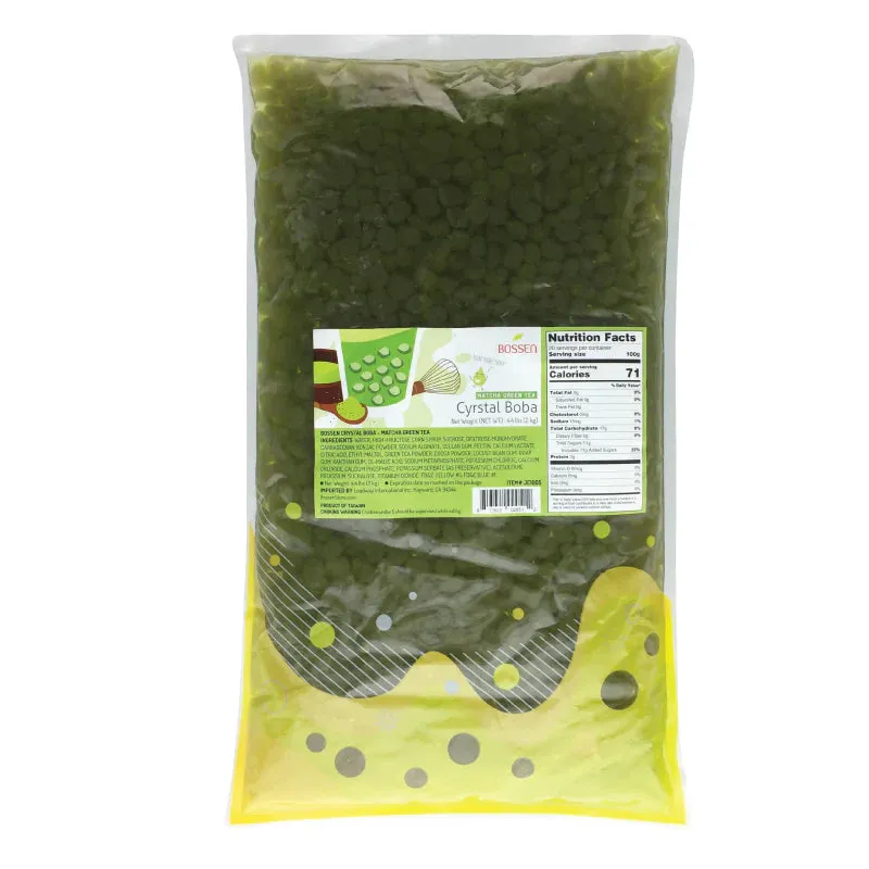 Matcha | Crystal Boba | Agar Jelly Boba | Bossen Canada