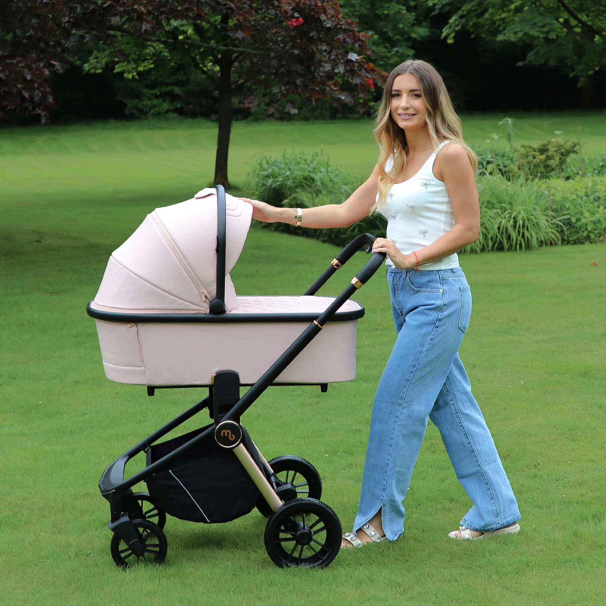 MB450i 3-in-1 Travel System with Base - Pastel Pink