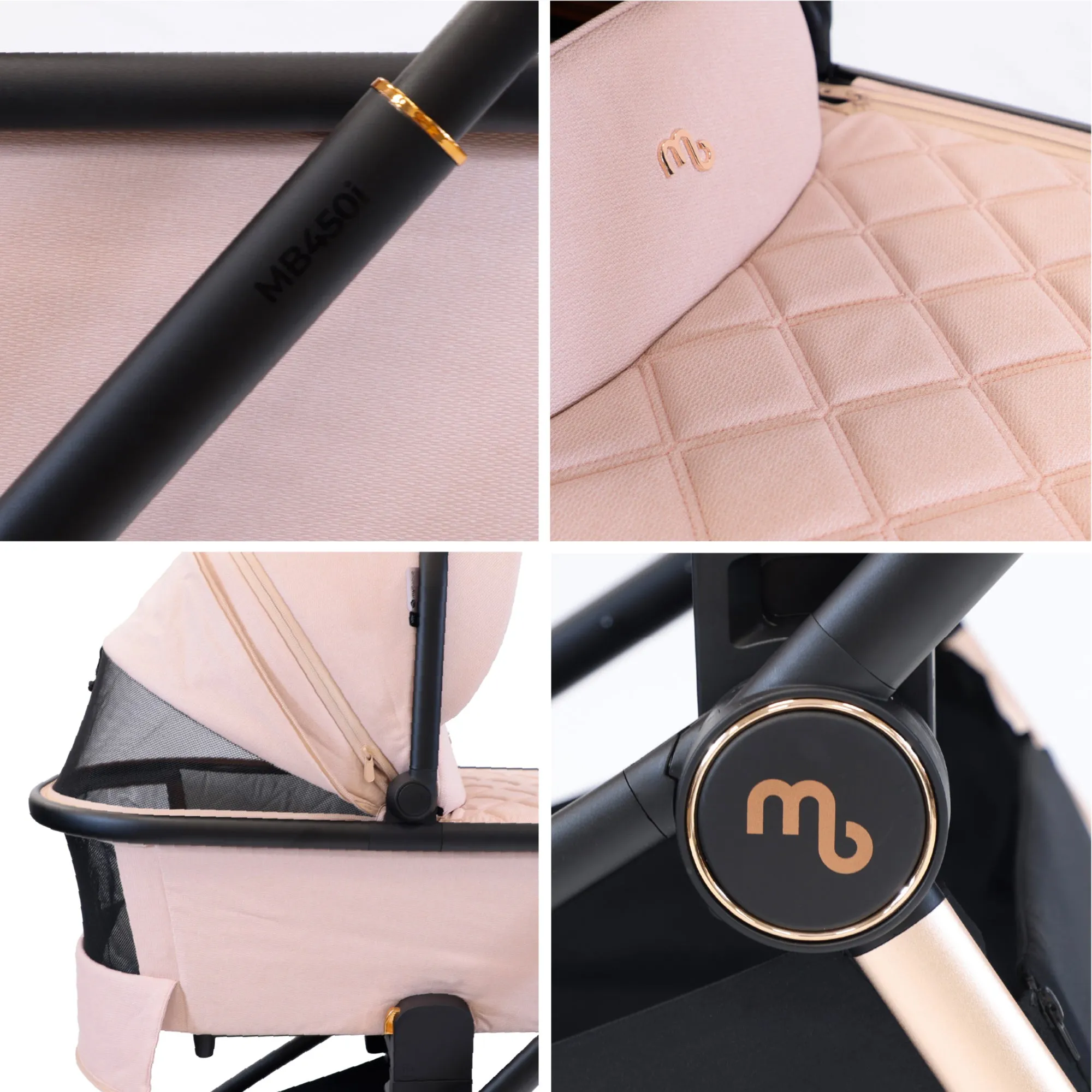 MB450i 3-in-1 Travel System with Base - Pastel Pink