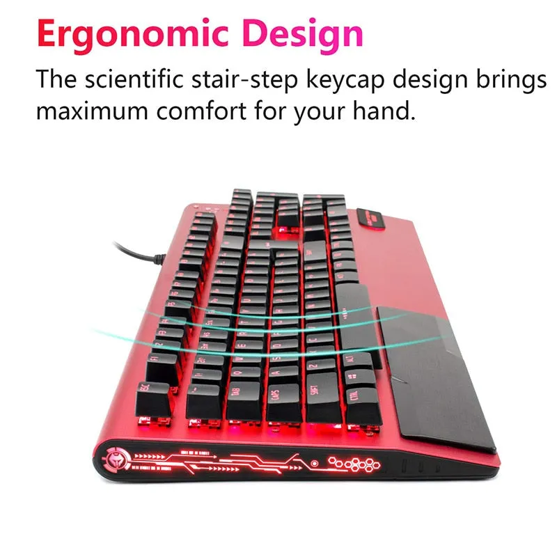 Mechanical Keyboard, Mouse With Gaming Headset  USB Wired