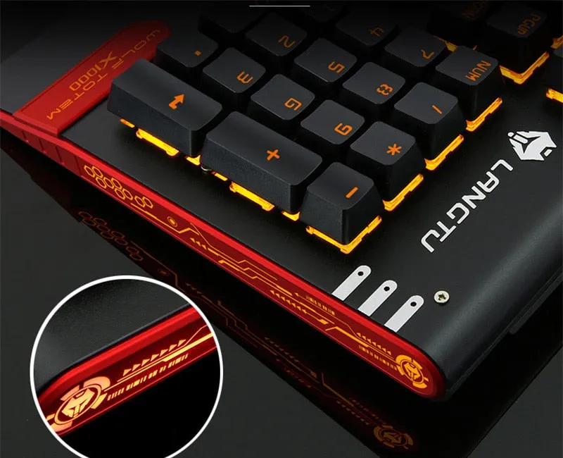 Mechanical Keyboard, Mouse With Gaming Headset  USB Wired