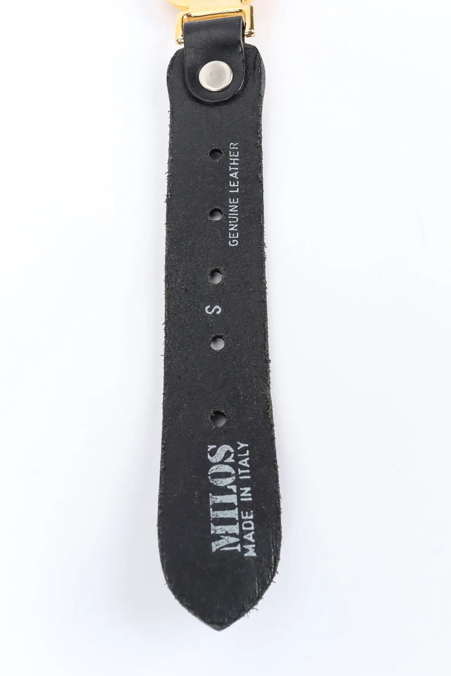 Medusa Sun Emblem Leather Belt