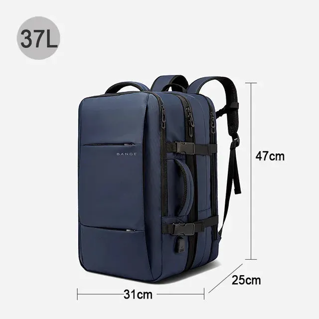 Men's Waterproof Large Capacity Hiking Travel Expandable Laptop Backpack