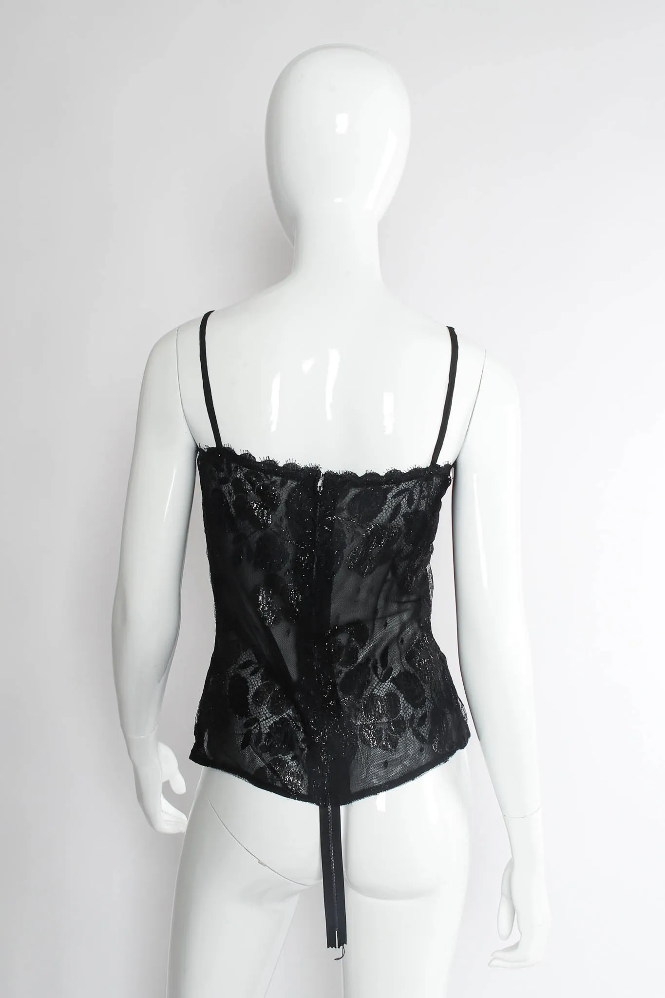 Metallic Floral Lace Top & Skirt Set