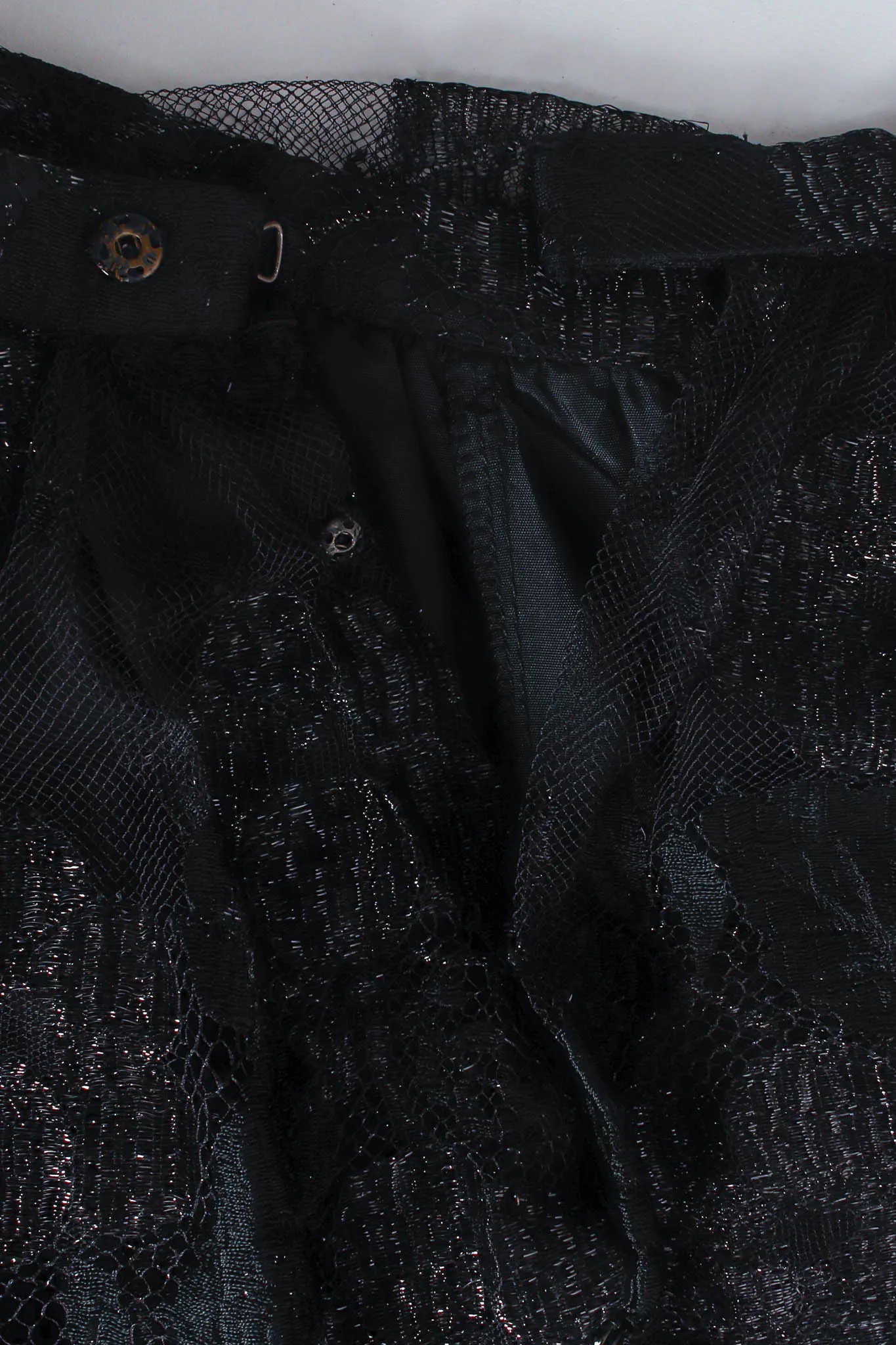Metallic Floral Lace Top & Skirt Set