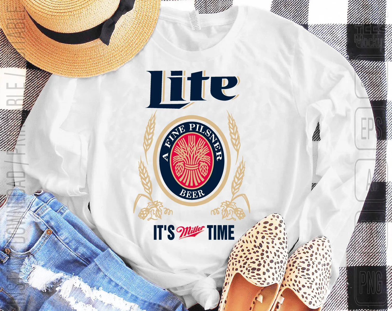 Miller Lite Beer Logo Inspired Unofficial Custom Design SVG PNG EPS AI Digital Cut Files Editable Printable