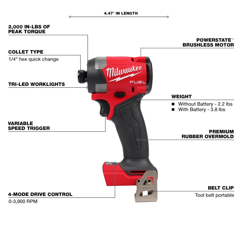 Milwaukee 3697-25 M18 FUEL 5-Tool Combo Kit