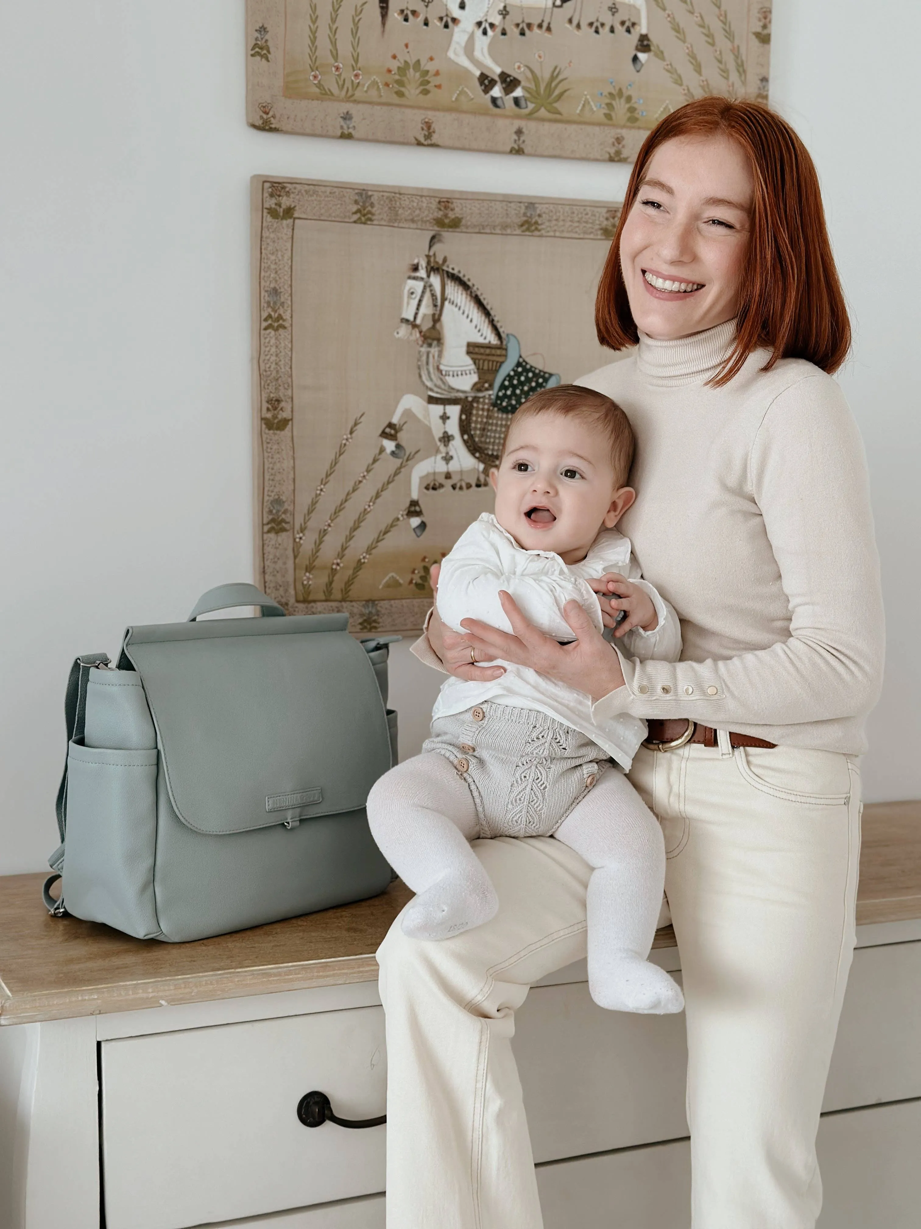 MIREM By Nenina & Co Dusty Blue Maternal Bag   Gift Changer