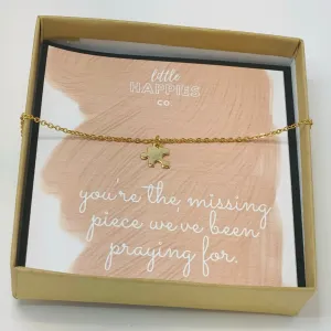 Missing piece, Puzzle necklace, Symbolic gift, Necklace   card, Gift for girlfriend anniversary, Gift for wife, Necklace with card