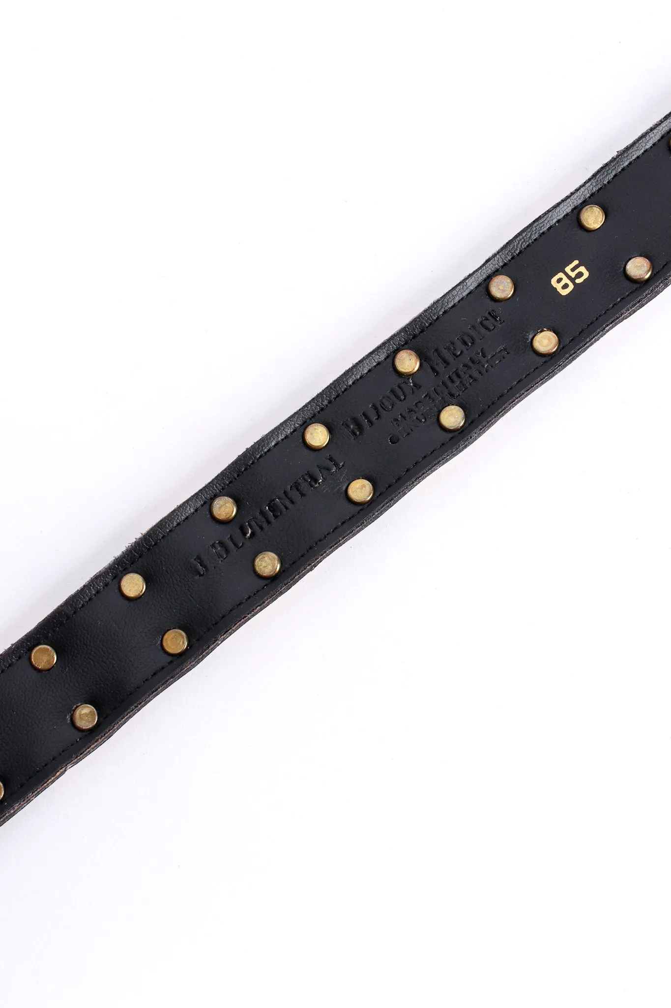 Mixed Metal Leather Snake Belt