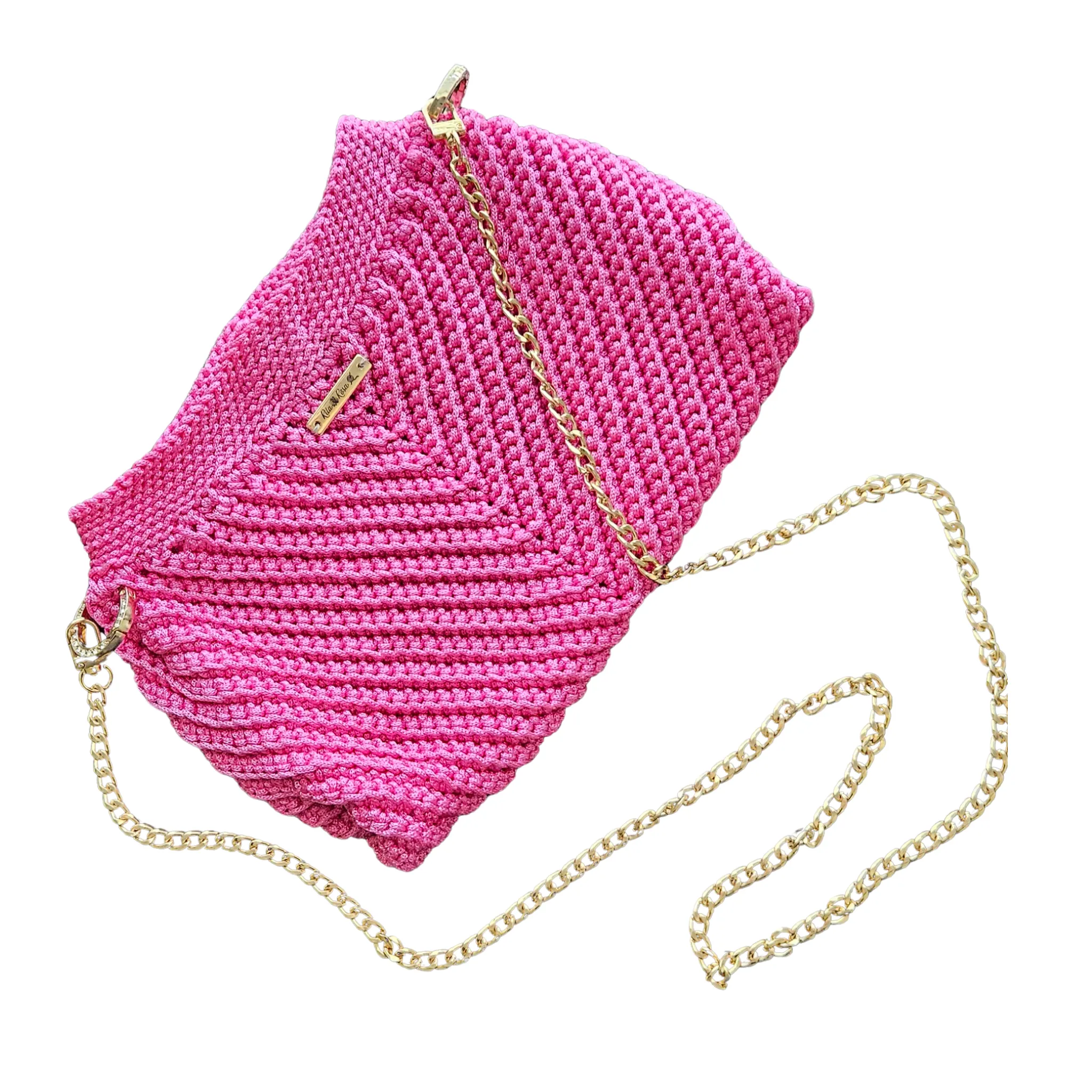 Modern Macrame Crossbody – Exclusive Handcrafted with Gold Accents