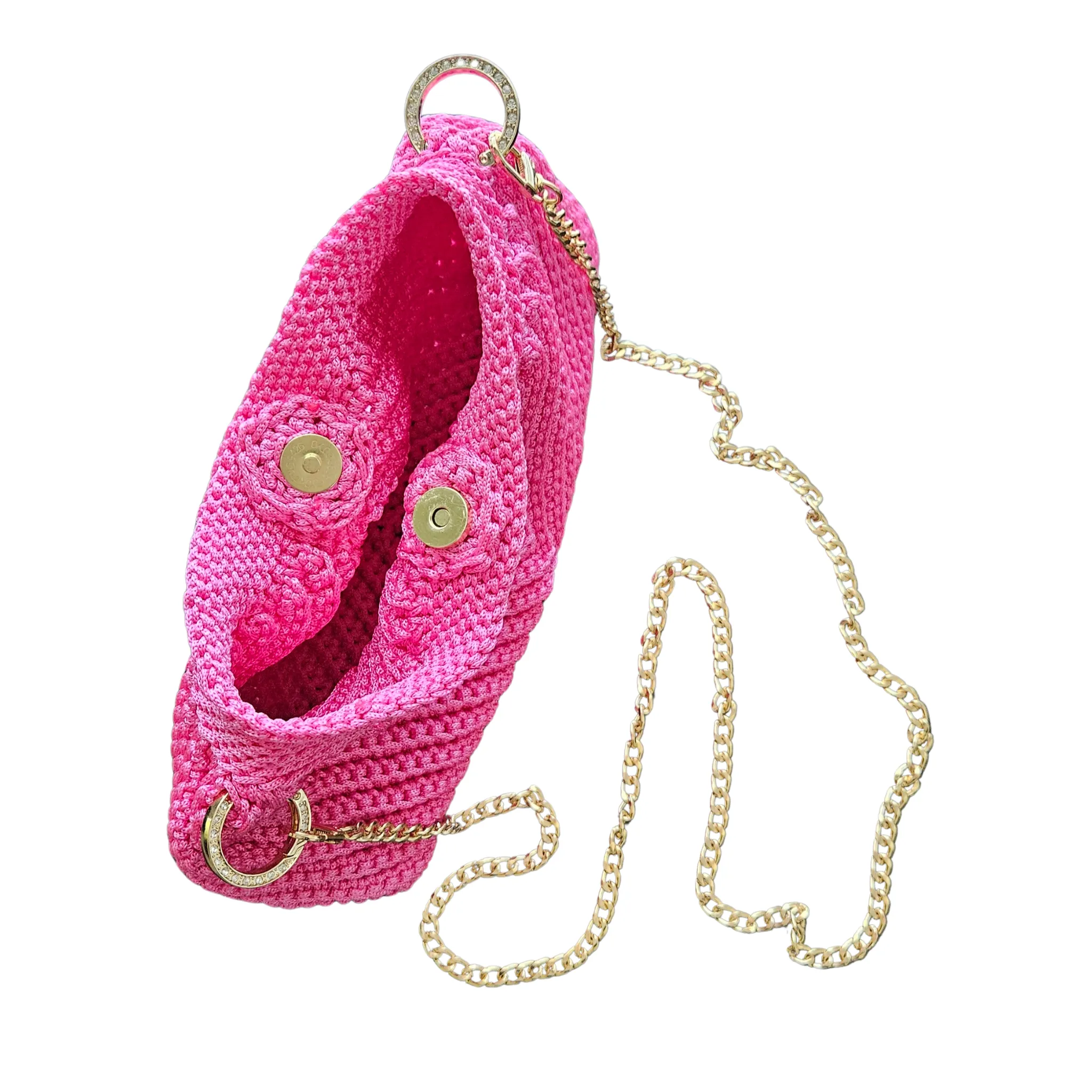 Modern Macrame Crossbody – Exclusive Handcrafted with Gold Accents