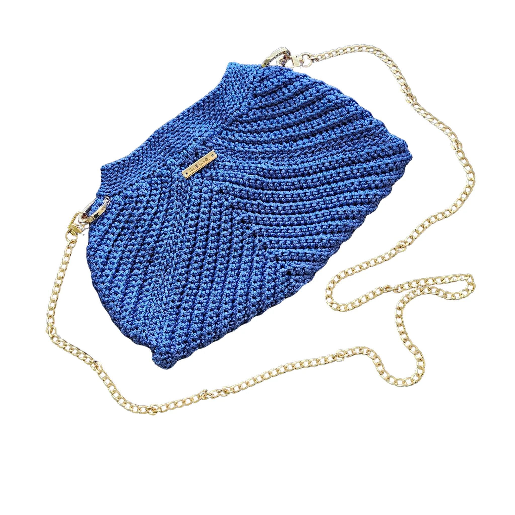 Modern Macrame Crossbody – Exclusive Handcrafted with Gold Accents