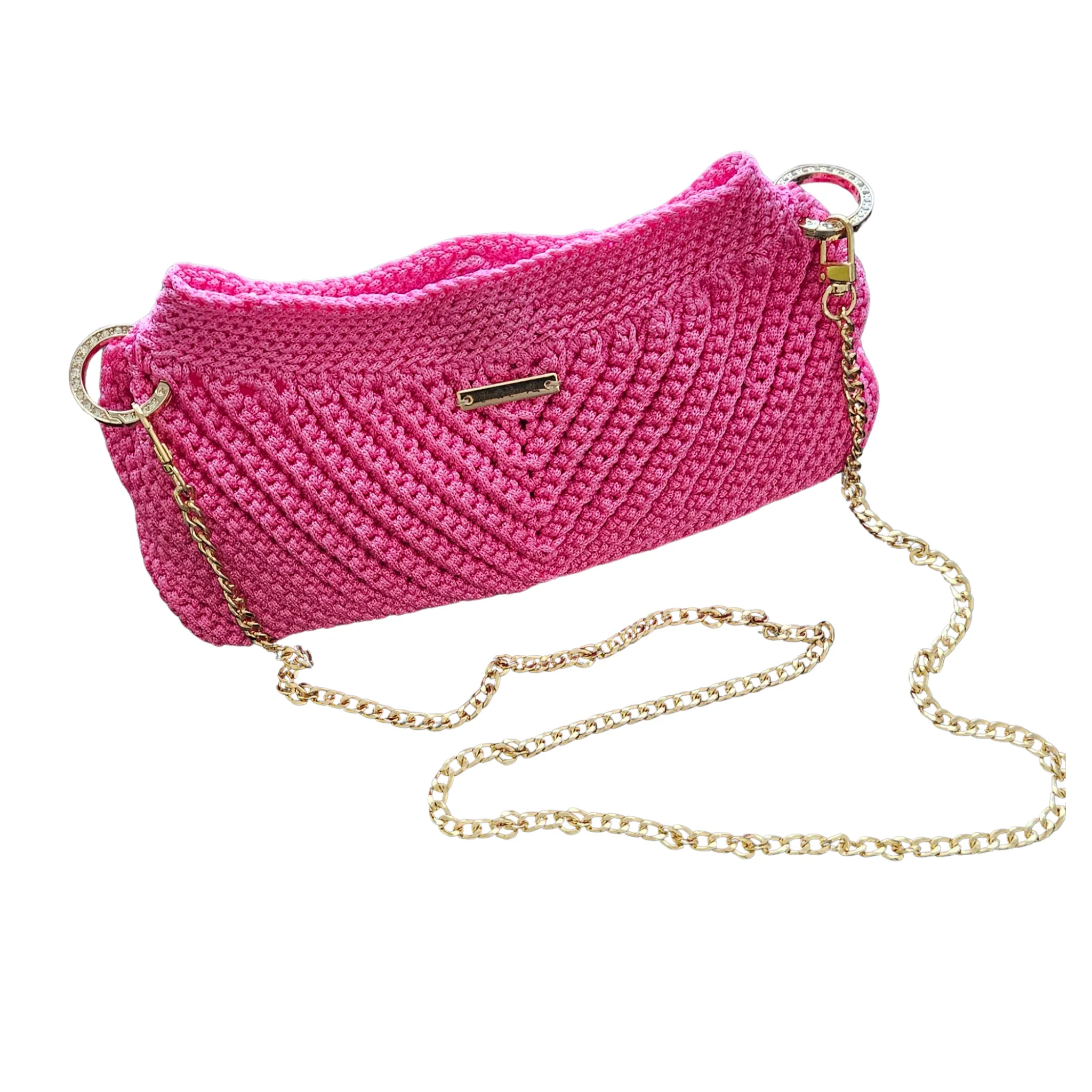 Modern Macrame Crossbody – Exclusive Handcrafted with Gold Accents