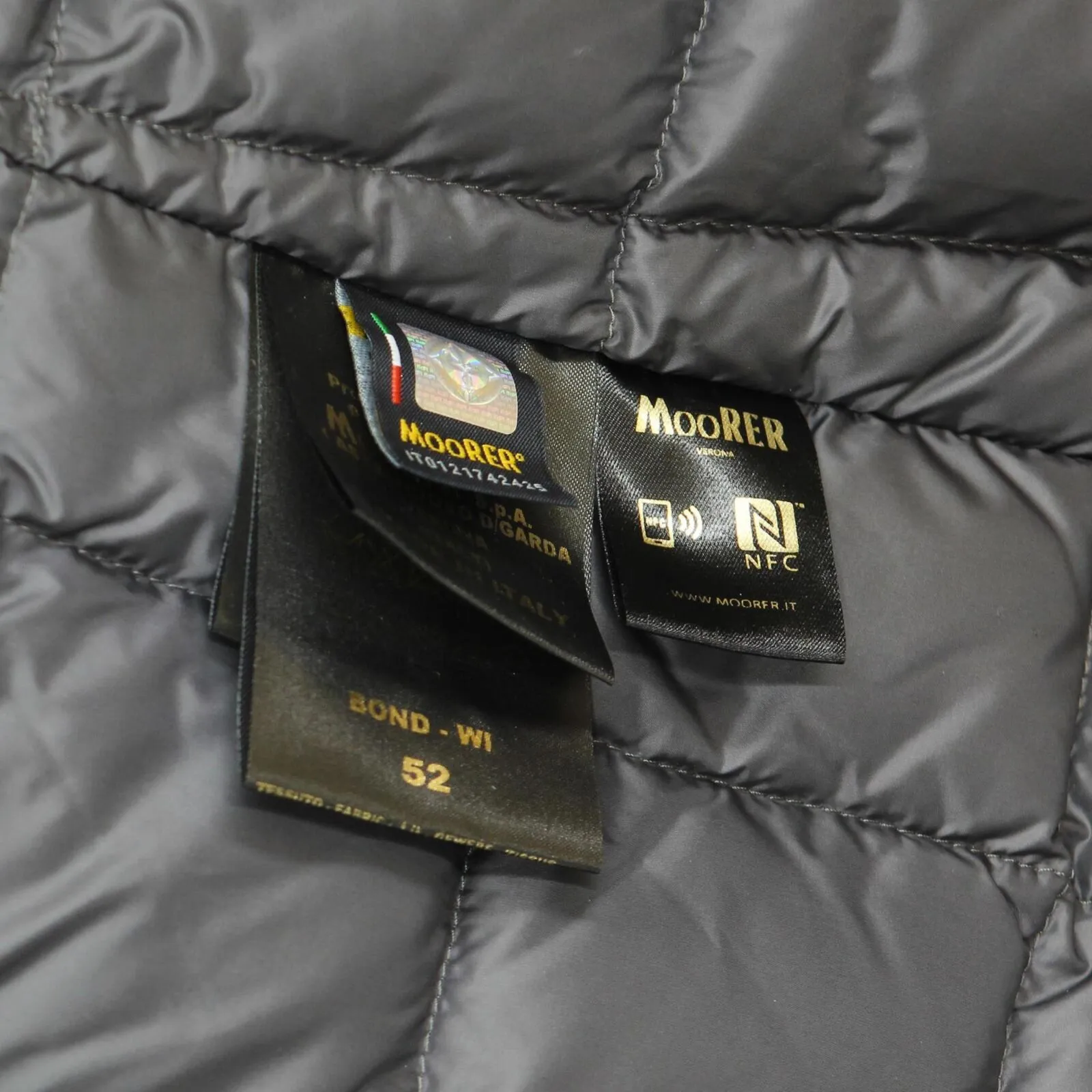 MooRER Mens Waterproof Insulated Quilted Down Jacket BOND-WI