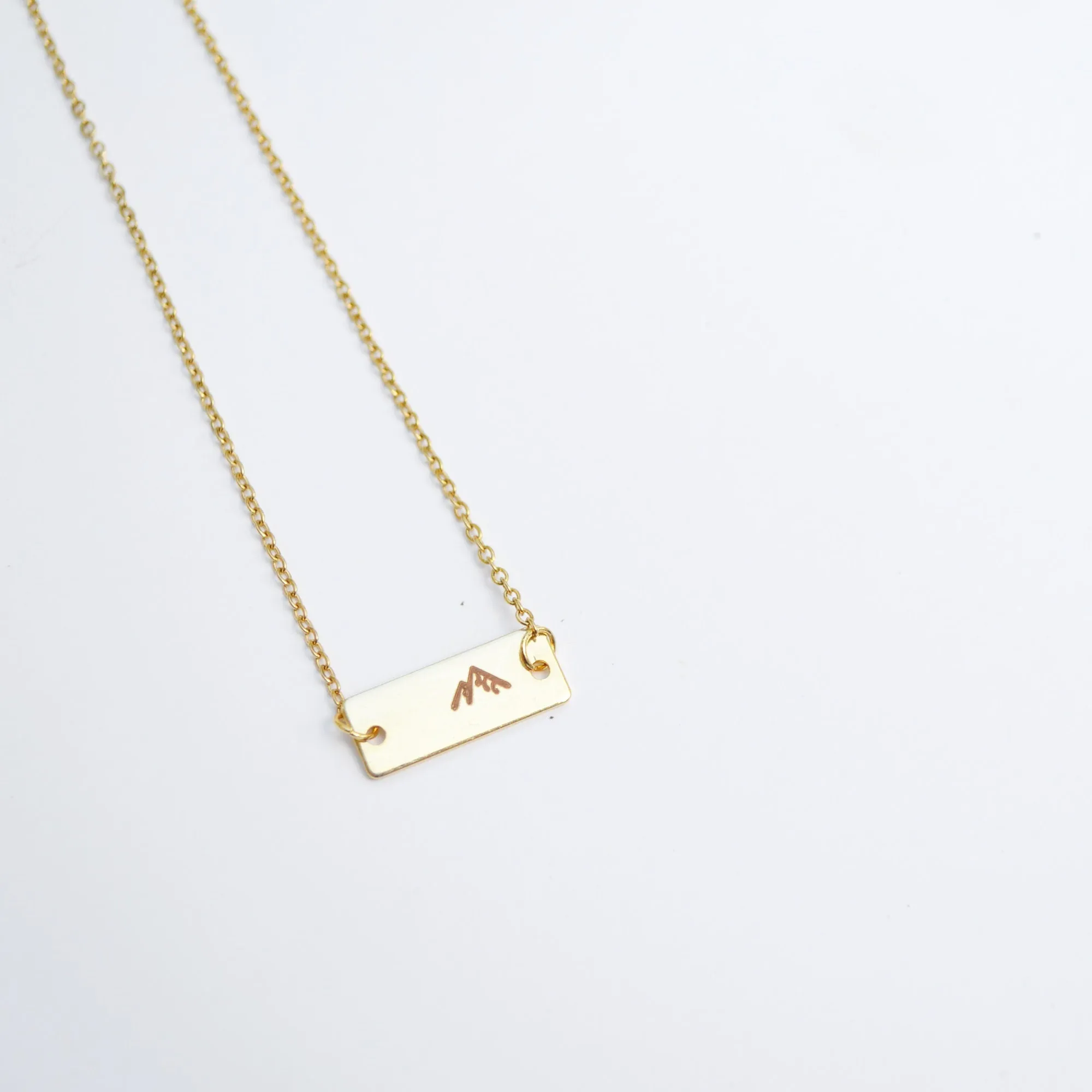 Mountain Necklace, Christian Gifts for Friends, Mountain Pendant Necklace, Gold Mountain Necklace, Faith Necklace, Religious Jewelry