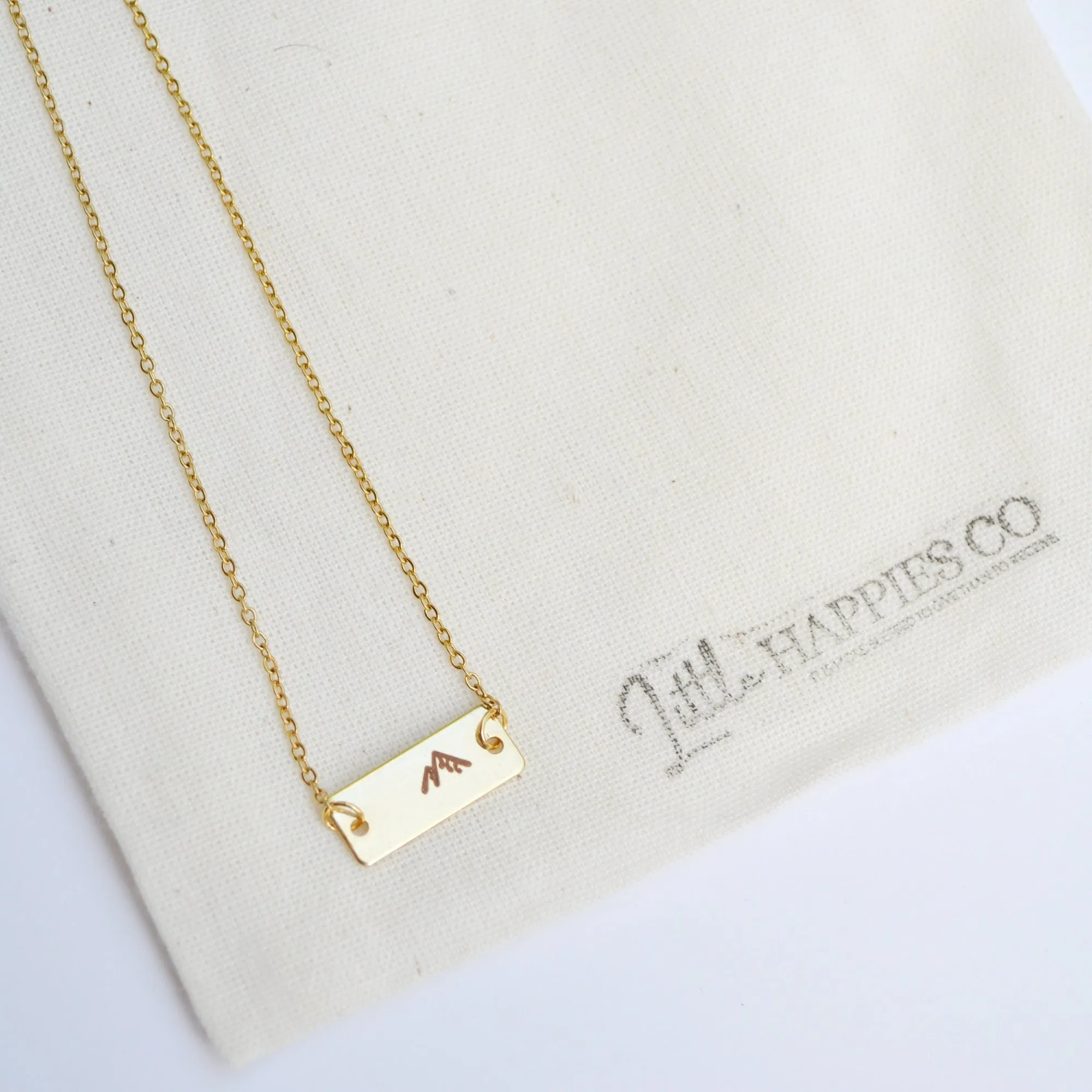 Mountain Necklace, Christian Gifts for Friends, Mountain Pendant Necklace, Gold Mountain Necklace, Faith Necklace, Religious Jewelry