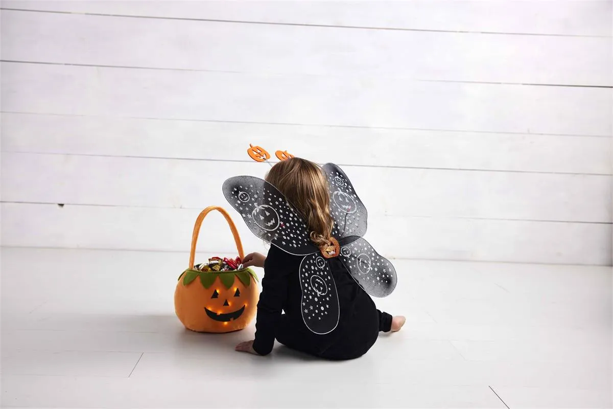 Mud Pie Light Up Pumpkin Treat Bag
