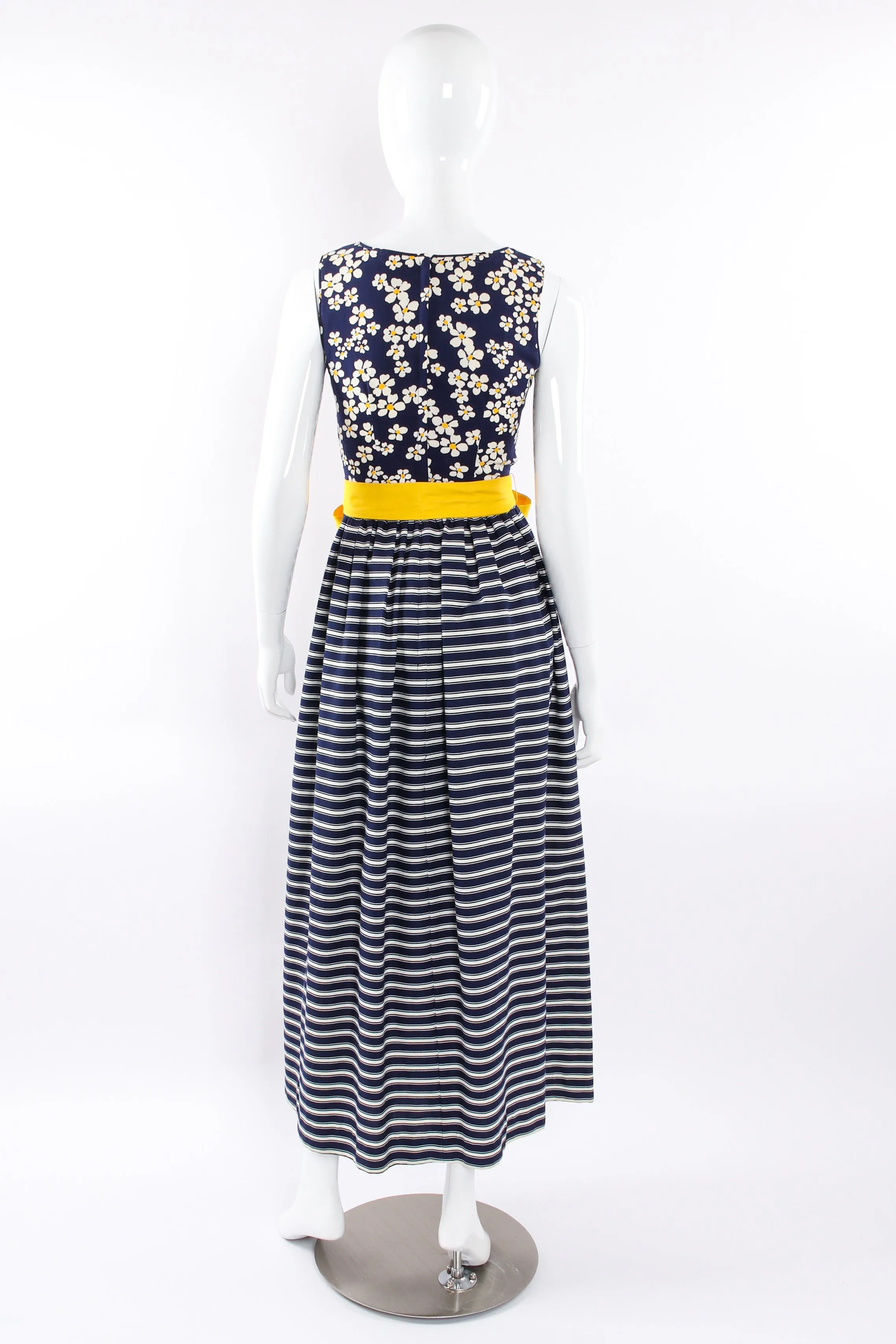 Nautical Stripes & Daisies Dress