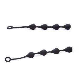 Neojoy Anal Balls Medium - Silicone Anal Beads - 93g - Black