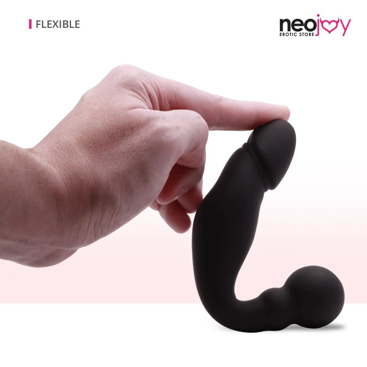Neojoy - Anal Dildo Silicone - Black - 18cm - 7.1 inch