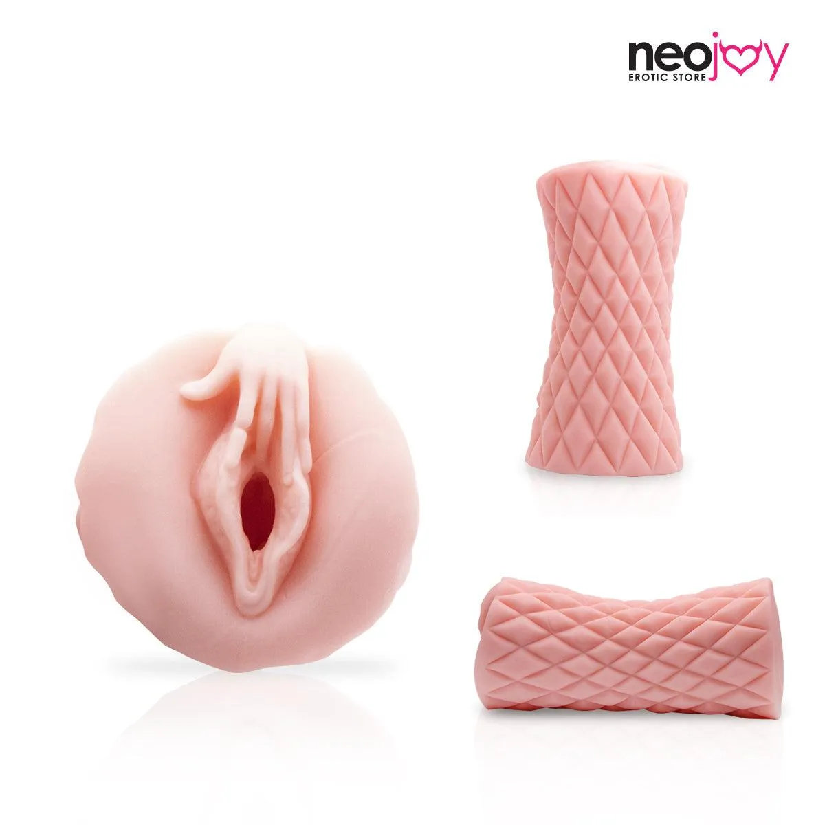 Neojoy Smart Waist Masturbator TPE Realistic Vagina & Ass - Flesh