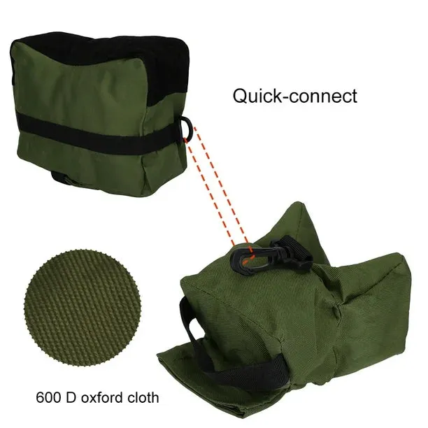 New Bench Rest Unfilled Shooting Bags, Scratch Proof Bench Bag Soft Steady For Outdoor! Ideal for changing shooting positions quickly and quietly.