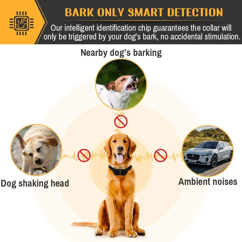 New in box! Petrainer PET856 Anti Dog Bark Collar No Barking Collar Waterproof Dog Training Collar with 5 Training Modes for Small Medium Large Dogs