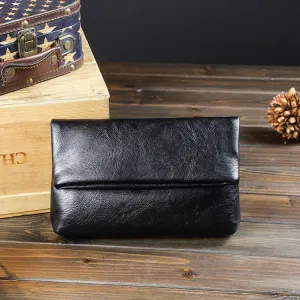 new men's and women's handbags, men's bags, large-capacity clutch bags, soft leather casual bags, Korean version in stock.