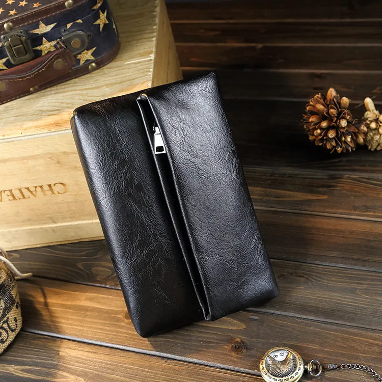 new men's and women's handbags, men's bags, large-capacity clutch bags, soft leather casual bags, Korean version in stock.
