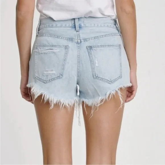 New! Pistola Gigi Low Rise Cut-Off Denim Shorts Size 26