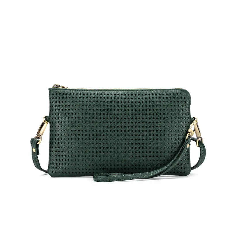 Nina Crossbody Clutch - Deep Green