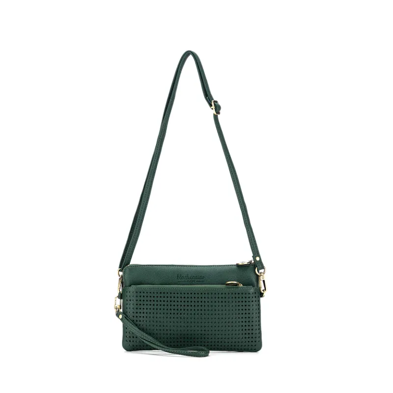 Nina Crossbody Clutch - Deep Green