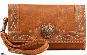Nocona Belt Co Ladies Ivy Tan Clutch N7511908
