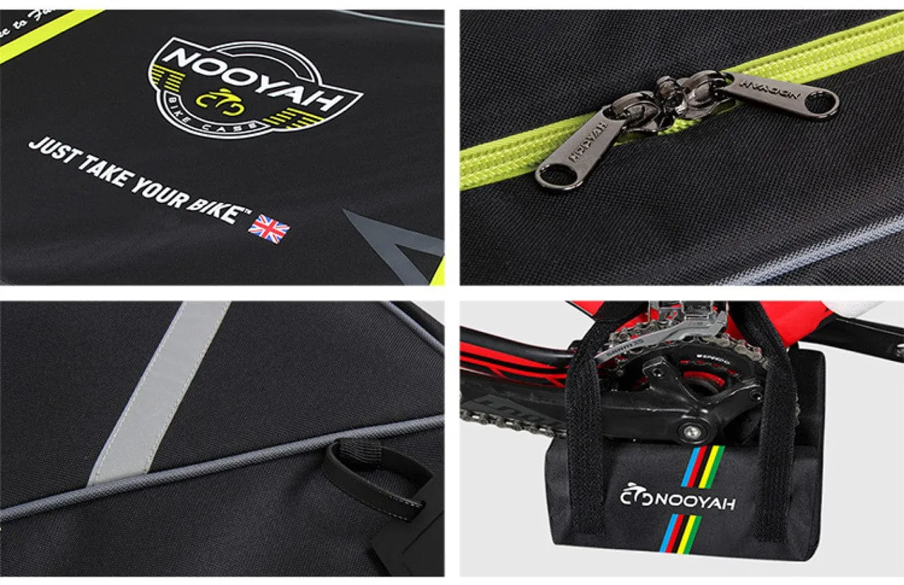 NOOYAH - SPORTACE Bike Plane Travel Soft Shell Case Bag Mountain BMX Tourer Road Bike - BK0088 125cm x 80cm - Black (ONLINE ONLY)