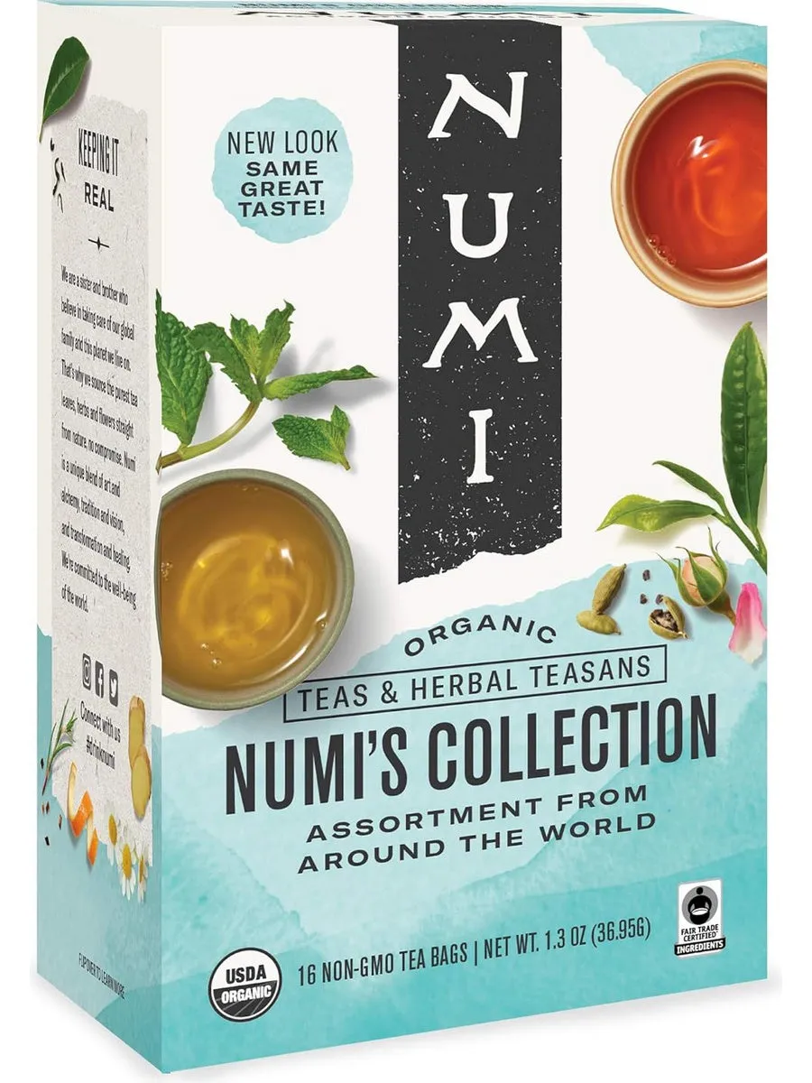 Numi, Numi's Collection, 16 Non-GMO Tea Bags