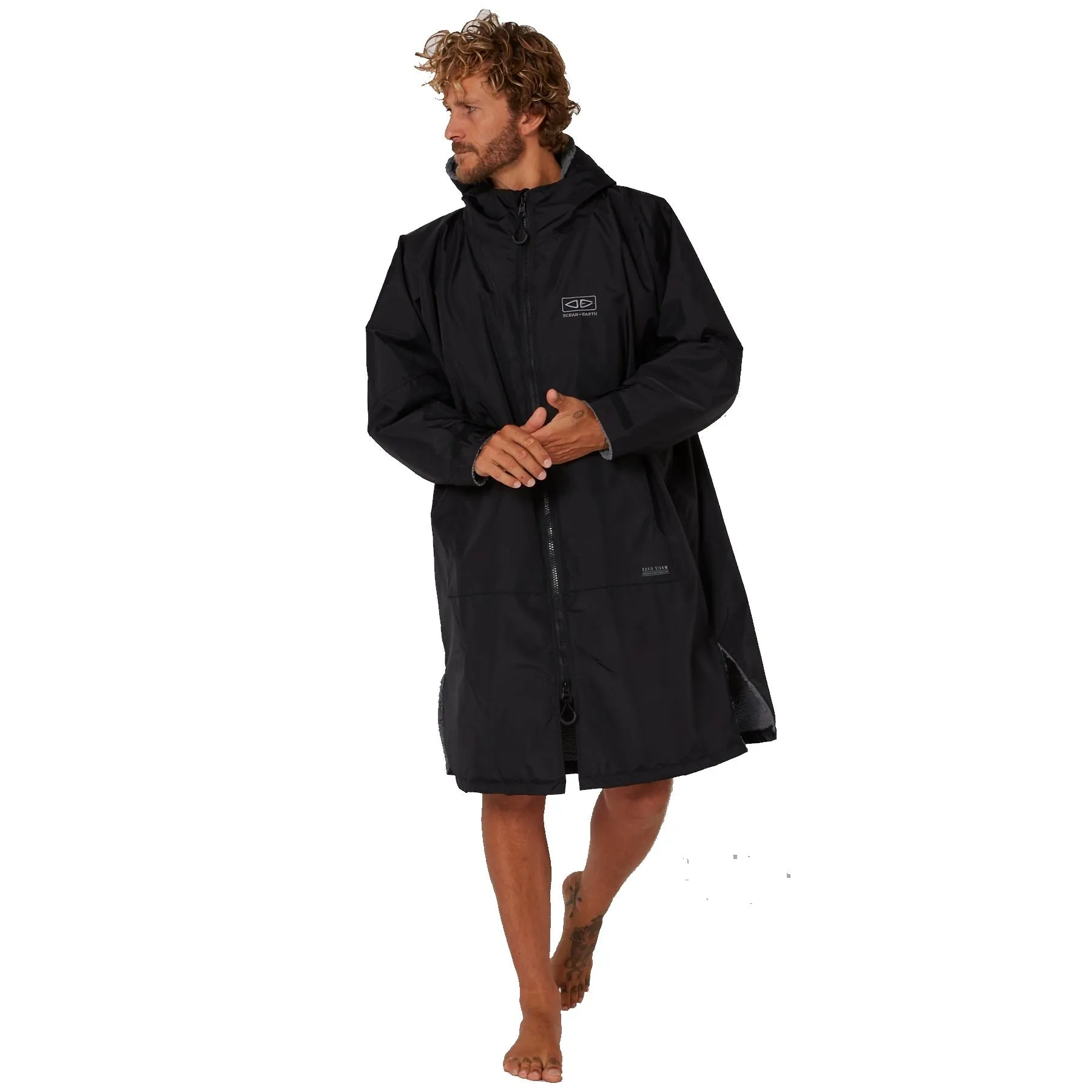 OCEAN & EARTH STORM PONCHO L/XL BLACK