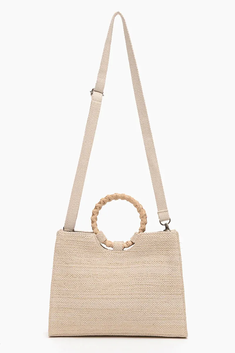 Orange Beaded Shoulder Bag