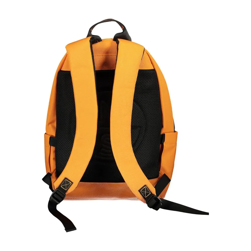 Orange Polyester Backpack