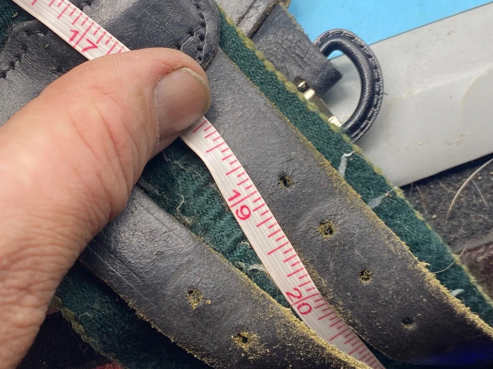 Original British Army Light Infantry Stable Belt - Approx 38" Waist