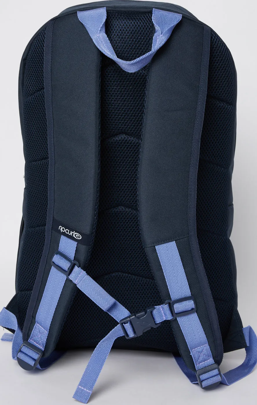 Overtime 30L Backpack - Dark Navy Rainbow Print