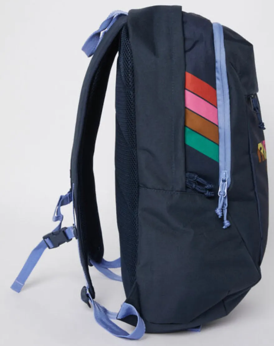 Overtime 30L Backpack - Dark Navy Rainbow Print