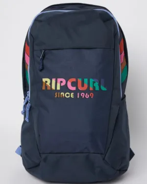 Overtime 30L Backpack - Dark Navy Rainbow Print