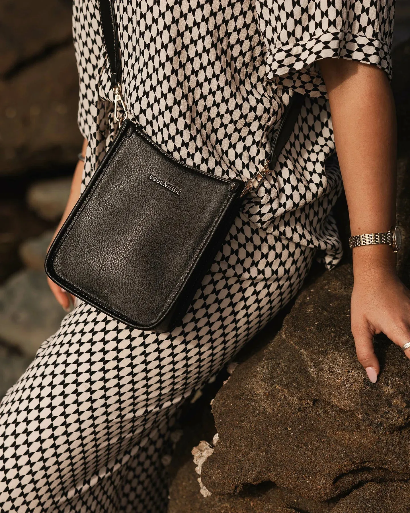 Parker Logo Phone Bag - Black