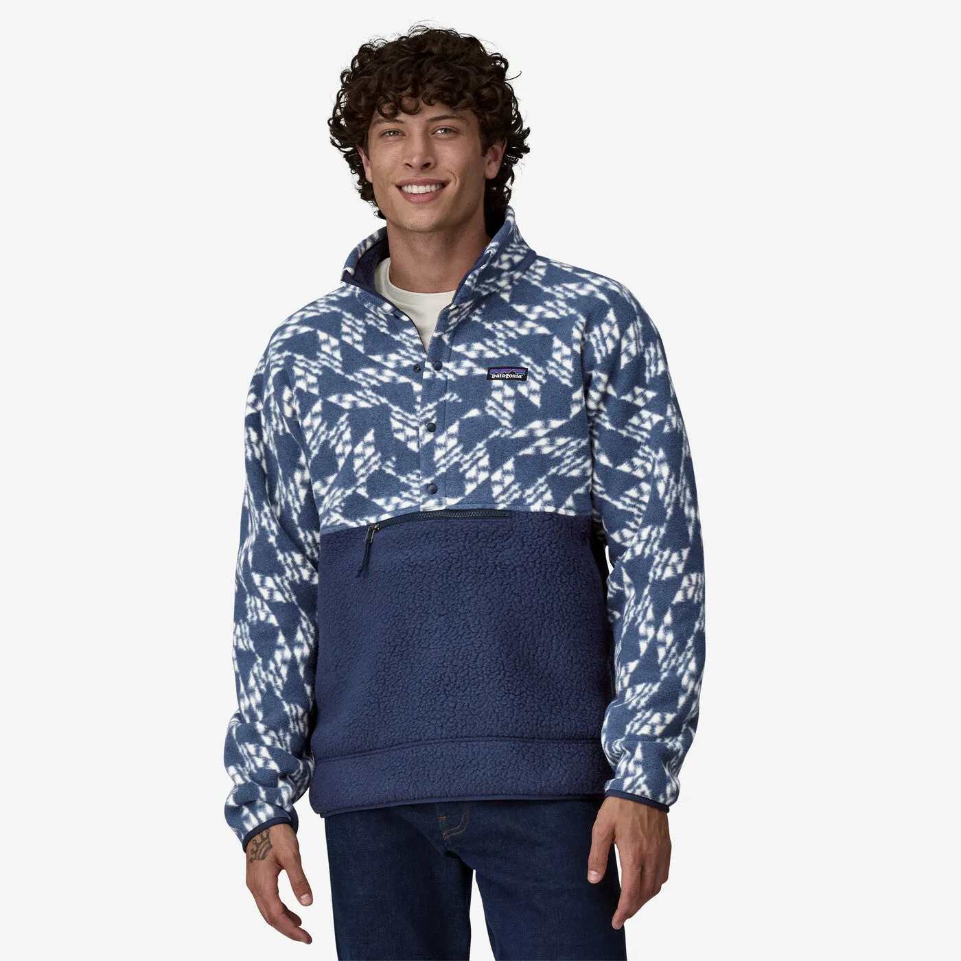 Patagonia - M's Retro Pile 1/2 Snap P/O - New Navy