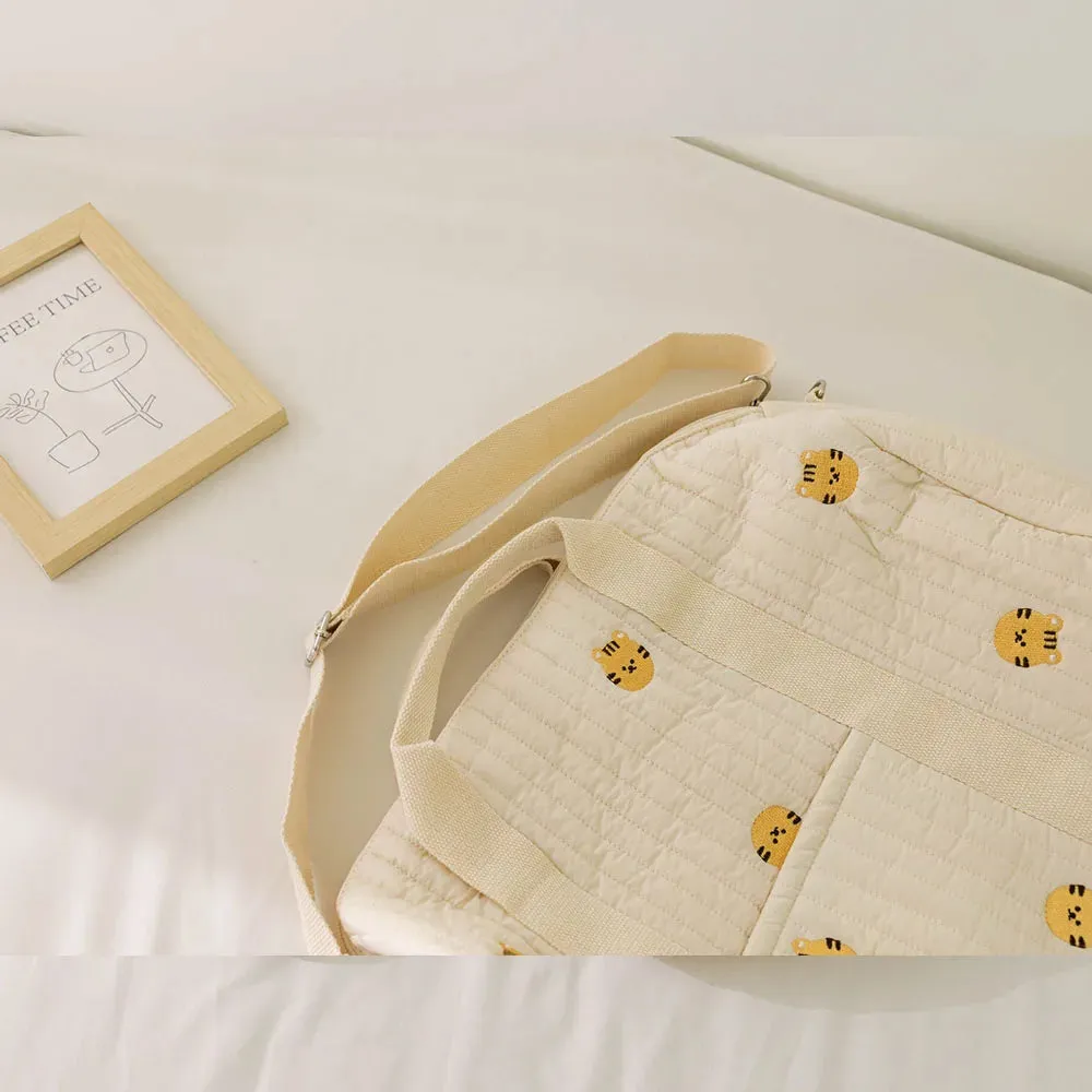 Personalized Large Baby Hospital Bag, Baby Diaper Bag, Mommy Bag Quilted Bag Big Nappy Bag Labour Luggage Bag Travel Tote Gift for Mom